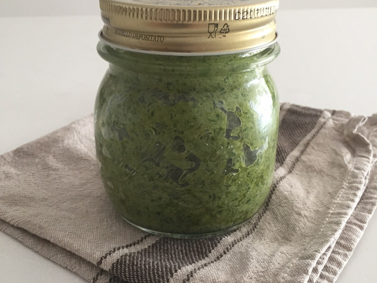 Homegrown basil & natives&nbsp;pesto